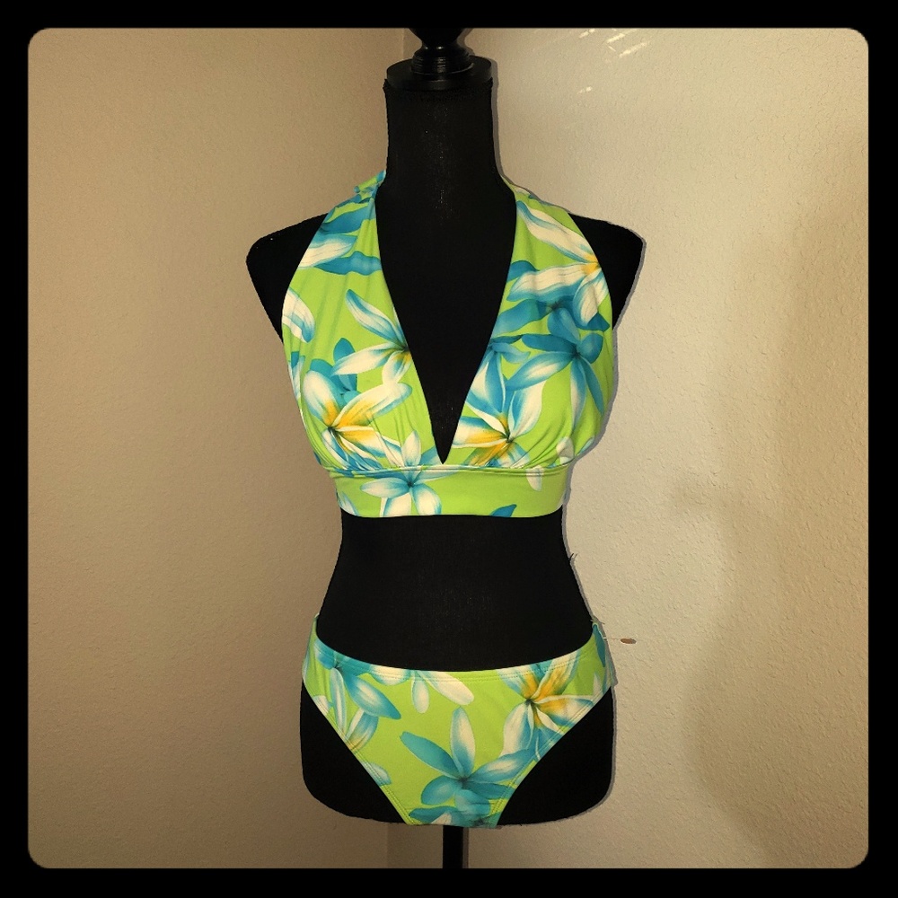 New Womens Sessa Floral Halter Bikini